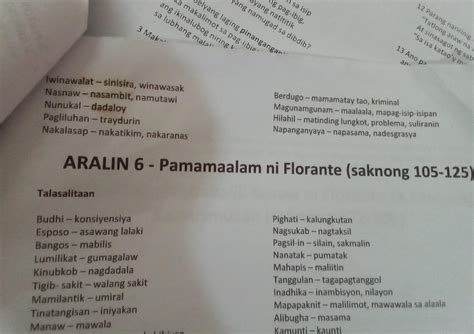 talasalitaan ng florante at laura|Florante at Laura Talasalitaan .